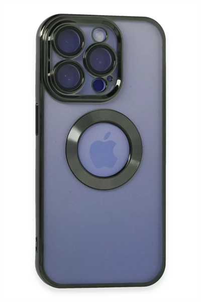 Apple iPhone 15 Pro Max Kılıf Slot Silikon - Köknar Yeşili