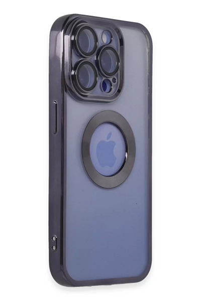 Apple iPhone 15 Pro Max Kılıf Slot Silikon - Mor