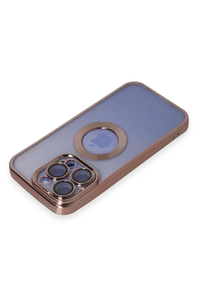 Apple iPhone 15 Pro Max Kılıf Slot Silikon - Rose Gold