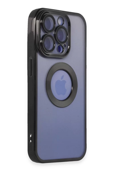 Apple iPhone 15 Pro Max Kılıf Slot Silikon - Siyah