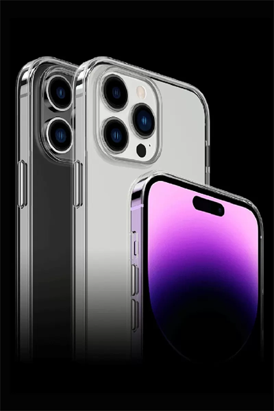 Apple iPhone 15 Pro Max Kılıf Tron Şeffaf Magsafe Kapak - Şeffaf
