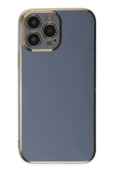 Apple iPhone 15 Pro Max Kılıf Volet Silikon - Mavi
