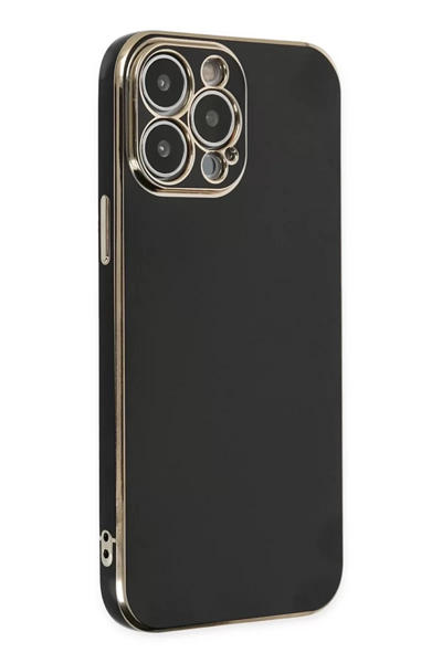 Apple iPhone 15 Pro Max Kılıf Volet Silikon - Siyah