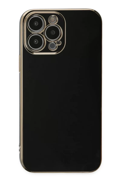 Apple iPhone 15 Pro Max Kılıf Volet Silikon - Siyah