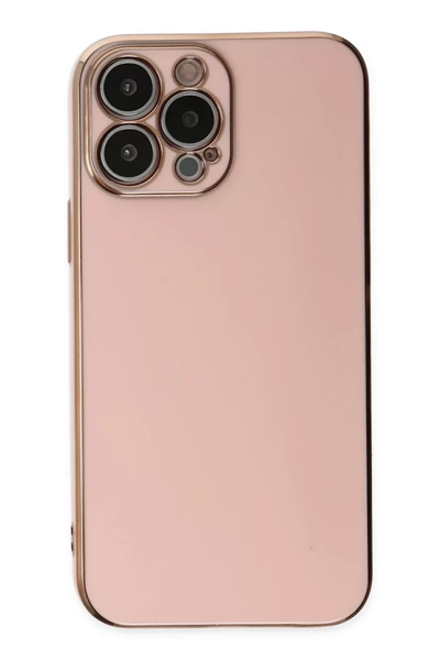 Apple iPhone 15 Pro Max Kılıf Volet Silikon - Pembe