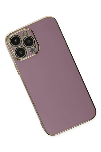 Apple iPhone 15 Pro Max Kılıf Volet Silikon - Mor