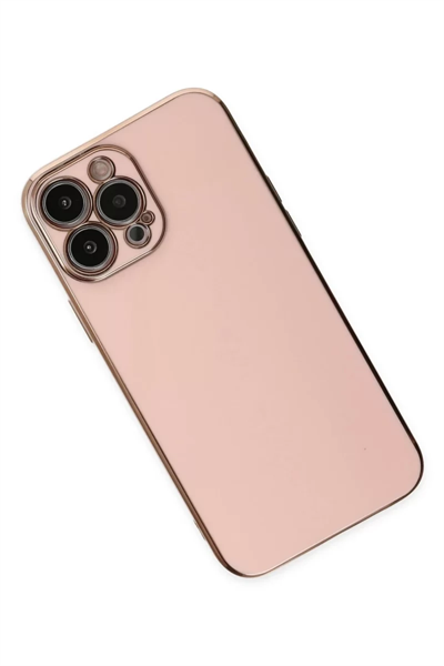 Apple iPhone 15 Pro Max Kılıf Volet Silikon - Pembe