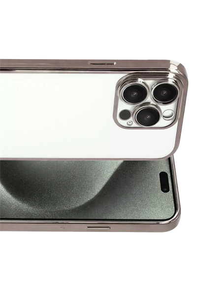 Apple iPhone 15 Pro Max Lensli Silikon - Titan Gri