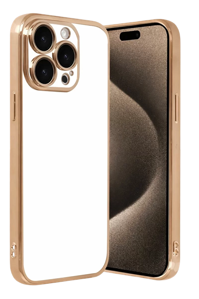 Apple iPhone 15 Pro Max Lensli Silikon - Gold