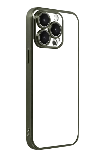 Apple iPhone 15 Pro Max Lensli Silikon - Yeşil