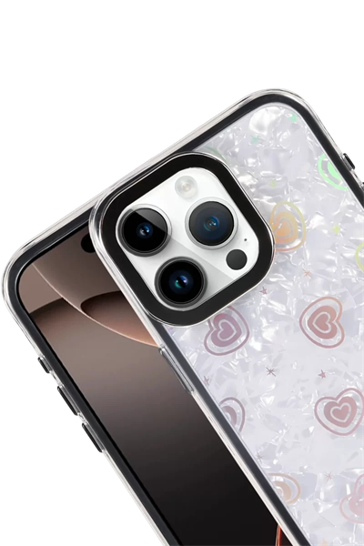 Apple iPhone 15 Pro Max Lumi Desenli Kapak - Siyah