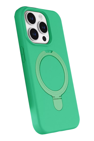 Apple iPhone 15 Pro Max Regal Magsafe Standlı Kapak - Yeşil