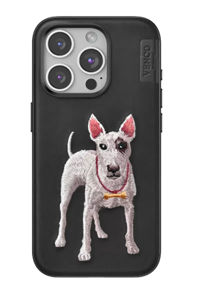 Apple iPhone 15 Pro Perma Desenli Kapak - Siyah