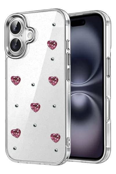 Apple iPhone 16 Fiyonk Desenli Kapak - Desen 3