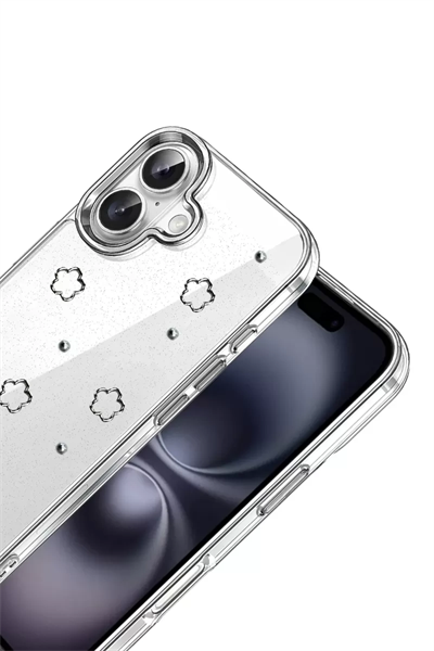 Apple iPhone 16 Fiyonk Desenli Kapak - Desen 2
