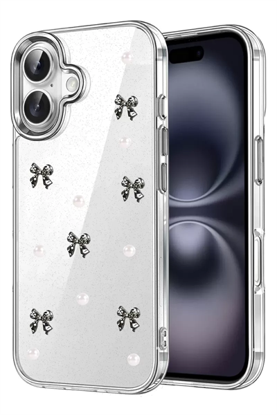 Apple iPhone 16 Fiyonk Desenli Kapak - Desen 8