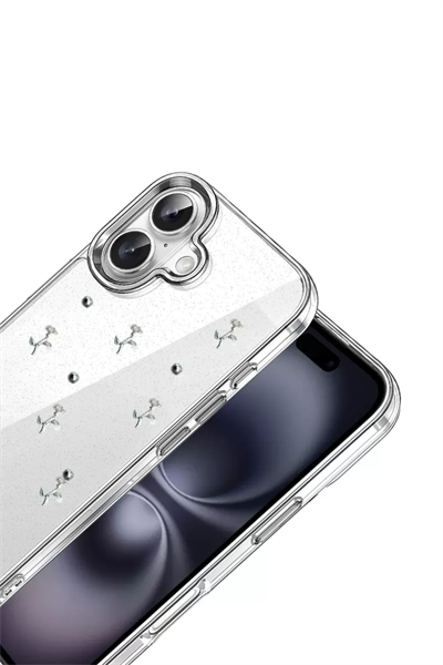 Apple iPhone 16 Fiyonk Desenli Kapak - Desen 4