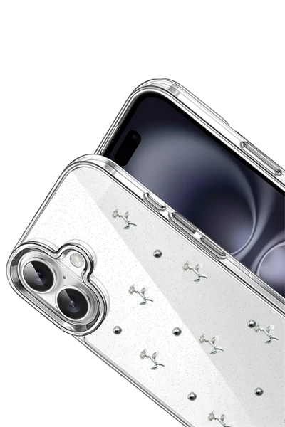 Apple iPhone 16 Fiyonk Desenli Kapak - Desen 4