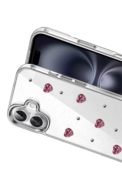 Apple iPhone 16 Fiyonk Desenli Kapak - Desen 3