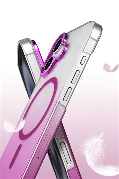 Apple iPhone 16 Glossy Magsafe Kapak - Mor