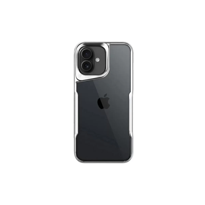 Apple iPhone 16 Kılıf Boyi Silikon Kapak - Gümüş
