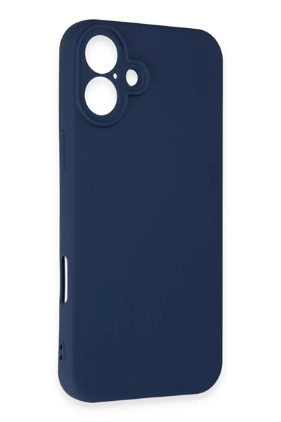 Apple iPhone 16 Kılıf First Silikon - Lacivert