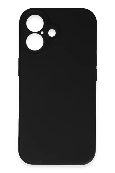 Apple iPhone 16 Kılıf First Silikon - Siyah