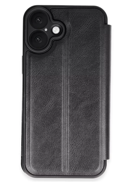 Apple iPhone 16 Kılıf Flip Cover - Siyah