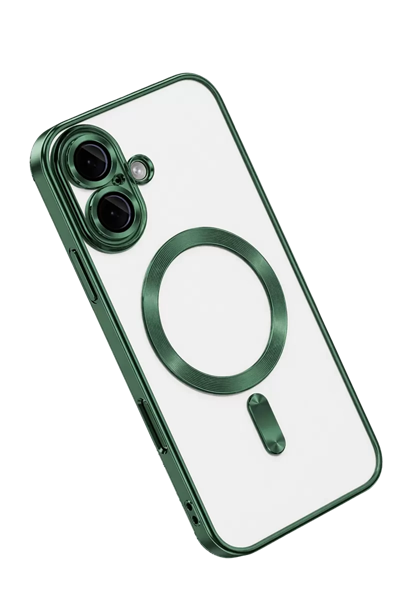 Apple iPhone 16 Kılıf Kross Magneticsafe Kapak - Koyu Yeşil