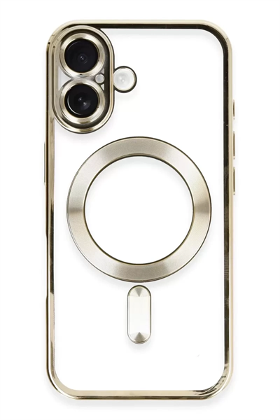 Apple iPhone 16 Kılıf Kross Magneticsafe Kapak - Gold