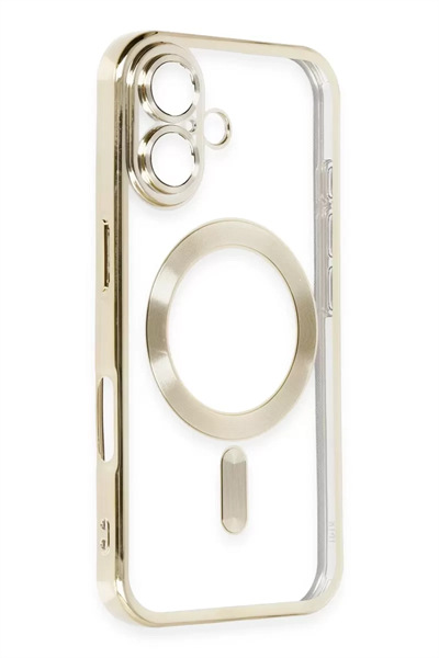 Apple iPhone 16 Kılıf Kross Magneticsafe Kapak - Gold