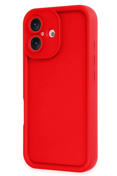 Apple iPhone 16 Kılıf Viera Silikon - Kırmızı