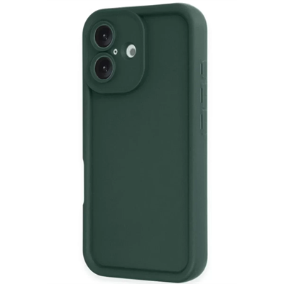 Apple iPhone 16 Kılıf Viera Silikon - Koyu Yeşil