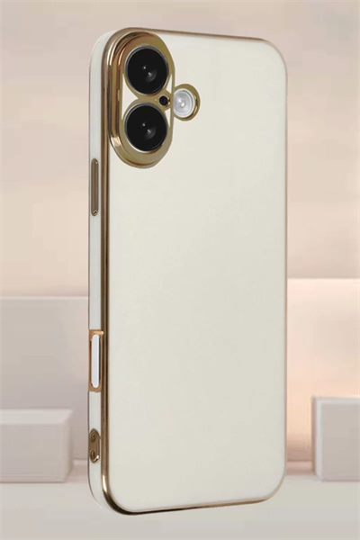 Apple iPhone 16 Kılıf Volet Silikon - Beyaz