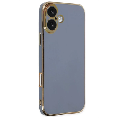 Apple iPhone 16 Kılıf Volet Silikon - Mavi