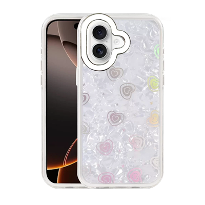 Apple iPhone 16 Lumi Desenli Kapak - Beyaz