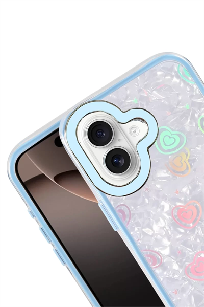 Apple iPhone 16 Lumi Desenli Kapak - Mavi
