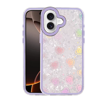 Apple iPhone 16 Lumi Desenli Kapak - Mor