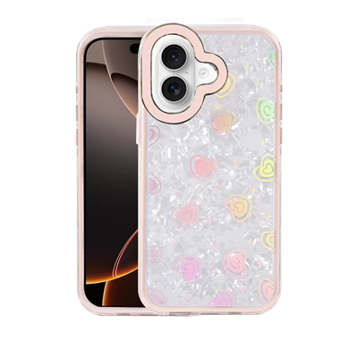 Apple iPhone 16 Lumi Desenli Kapak - Pembe