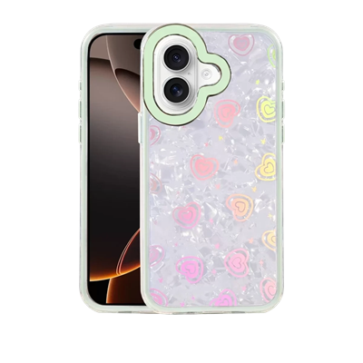 Apple iPhone 16 Lumi Desenli Kapak - Yeşil