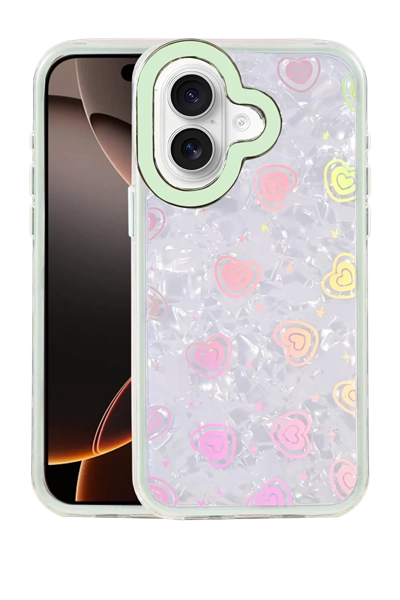 Apple iPhone 16 Lumi Desenli Kapak - Yeşil