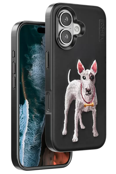 Apple iPhone 16 Perma Desenli Kapak - Siyah