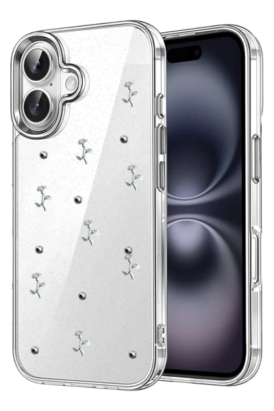 Apple iPhone 16 Plus Fiyonk Desenli Kapak - Desen 4