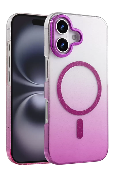 Apple iPhone 16 Plus Glossy Magsafe Kapak - Mor
