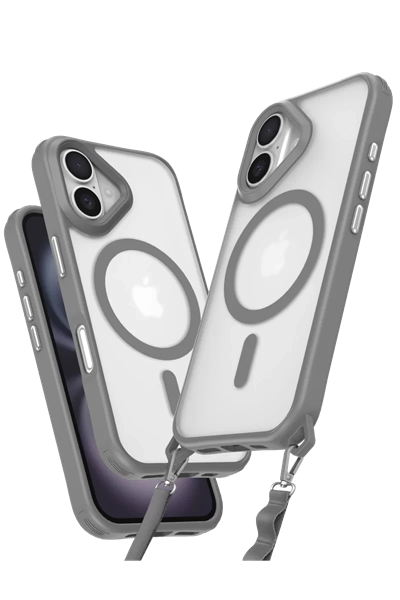 Apple iPhone 16 Plus Kılıf Enka Magsafe Silikon Kılıf - Titan Gri