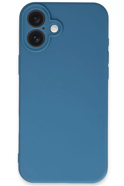 Apple iPhone 16 Plus Kılıf First Silikon - Mavi