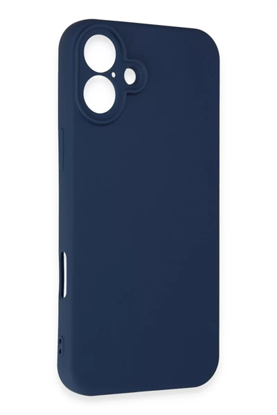 Apple iPhone 16 Plus Kılıf First Silikon - Lacivert