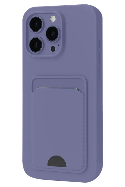 Apple iPhone 16 Plus Kılıf Kelvin Kartvizitli Silikon - Lila