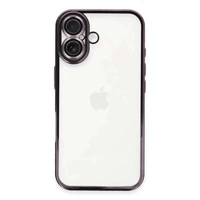 Apple iPhone 16 Plus Kılıf Lensli Silikon - Mor