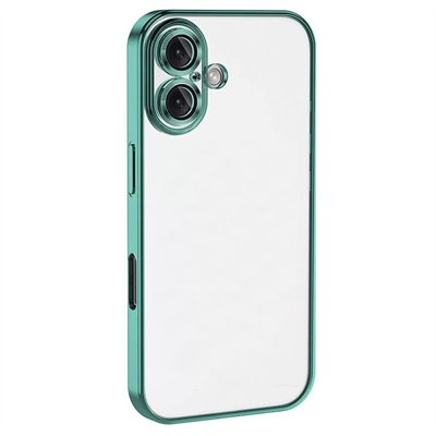 Apple iPhone 16 Plus Kılıf Lensli Silikon - Turkuaz